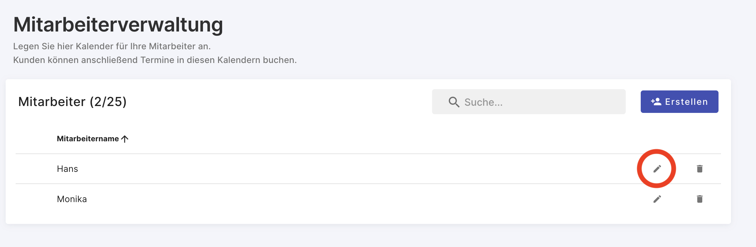 Verfügbarkeit ändern Dialog